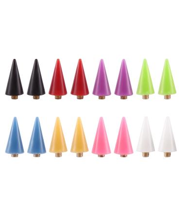Joselin 16 Pieces Nail Rhinestones Picker Replacement Tips for Nail Dotting Pen to Pick Up Nail Gem Jewelry