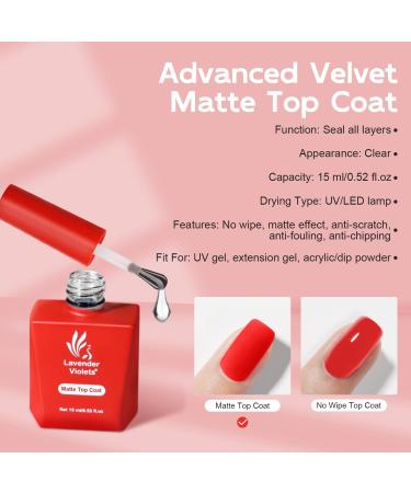 Lavender Violets 15ml x3 Gel Nail Polish Base and Top Coat Set with Glow in the Dark Top Coat Matte & Glossy No Wipe Top Coat Manicure Soak Off UV LED Halloween Night Fairy Party Long Lasting A0/2/3 Glow in the Dark Glossy Top & Matte Top Coat - Buy Online on GoSupps.com