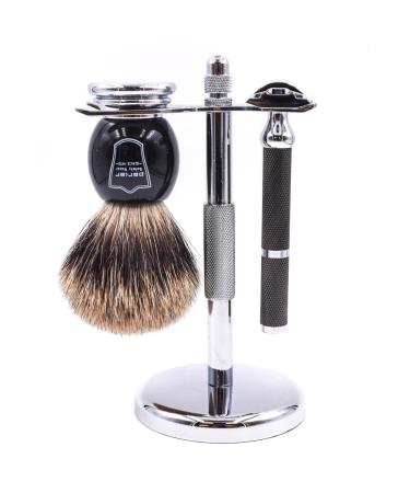 Parker Safety Razor 71r razor plane razor plane set - including deluxe pure roof hair brush chrome stand parker double edge safety razor