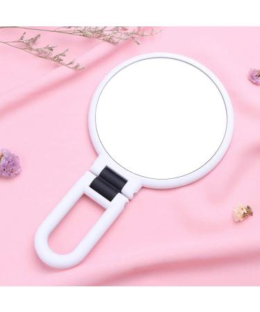 VISCAL 10x Handheld & 5x Travel Makeup Mirror Set | Double Sided Pedestal Mirror with 1/10x & 1/5x Magnification - Buy Online on GoSupps.com