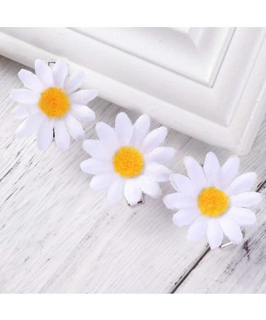 Lurrose 10pcs Daisy Hair Clips - Cute Small Flower Barrettes for Girls and Ladies - Buy Online on GoSupps.com
