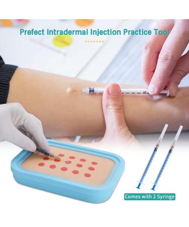 Intradermal Injection Training Pad - Silicone Practice Model for Nurses and Medical Students - 15 Injection Spots - Buy Online on GoSupps.com