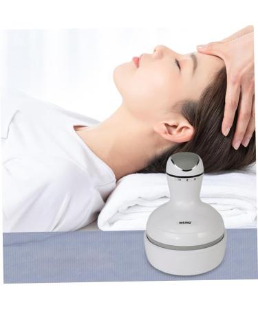 Partykindom 2-in-1 Head Massager | Scalp Massage Device for Stress Relief | White Pebble Gel Tool for Relaxation - Buy Online on GoSupps.com