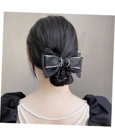 FRCOLOR Hair Fabric Butterfly Hair Clip hair bows girls hair clip women hair bow Women Cute Hair Clips black bows decor hair barrette s Miss South Korea Black - Buy Online on GoSupps.com