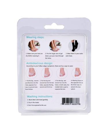Silicone Toe Separators & Bunion Corrector - Gel Pad for Hallux Valgus - Forefoot Cushion Foot Rubbing Pads - Buy Online on GoSupps.com
