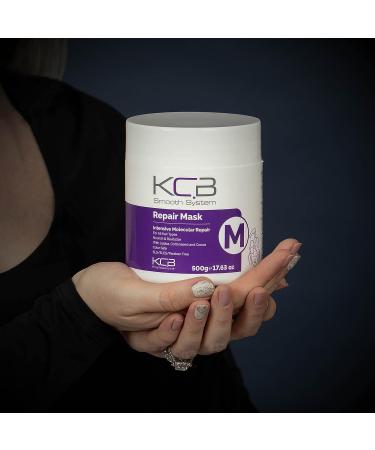 KCB PROFESSIONAL Smooth Repair Hair Mask 17.63 oz - Deep Conditioning Treatment for Frizz Control - Enriched with Jojoba Oil, Coconut & Cocoa Butter - Buy Online on GoSupps.com