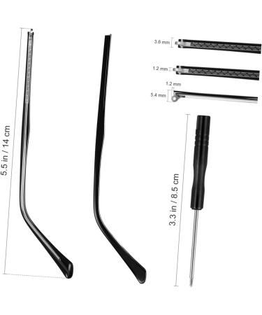 Baluue Magnetic Sunglasses Accessories - Durable Metal Hinge & Slab - 1 Pair Black 13.8x0.36cm - International Shipping Available - Buy Online on GoSupps.com