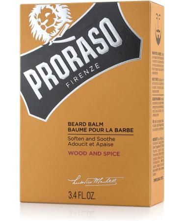 Proraso Wood E Spice Baume Barbe 100 ml & Huile Barbe Soin Visage Homme Parfum Bois & pice Huile pour Barbe Adoucissante & Protectrice Enrichie en Huiles de Macadamia & Avocat 30 ml - Buy Online on GoSupps.com