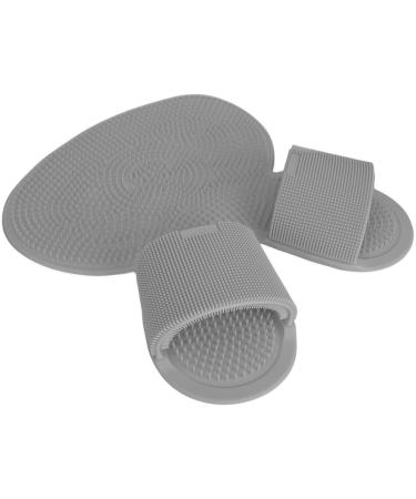 Buy Foot Exfoliating Mat - Flexible Durable Silicone Shower Foot Cleaner for Women - Grey | International Shipping Available - Buy Online on GoSupps.com