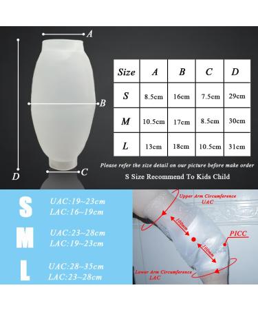 Waterproof PICC Line Protector for Shower | Medium Arm Elbow Cast Cover for Adults (88-210 lbs) - Buy Online on GoSupps.com