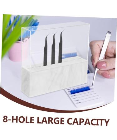 minkissy Tweezers Display Rack Monitor Stand Eyelash Holder Storage Rack Eyebrow Tweezers Rack Makeup Tweezers Stand Makeup Supplies Eyelash Tweezers Holder Acrylic Display Stand White - Buy Online on GoSupps.com