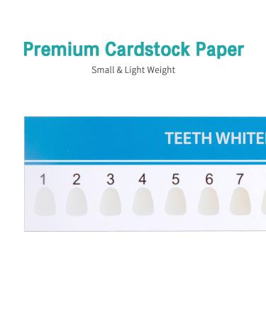 LVCHEN 16 Colors Teeth Whitening Shade Guide - Professional & Household Tooth Bleaching Chart - 25PCS - Buy Online on GoSupps.com