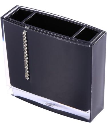 Buy Black 5-Piece Acrylic Bathroom Accessories Set | Stylish Bathing Mug & Toothbrush Holder | International Shipping Available - Buy Online on GoSupps.com