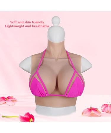 Tmishion Silicone Fake Breasts for Crossdressers | Mastectomy Prosthesis C-Cup | High-Quality Soft Silicone Enhancements - Buy Online on GoSupps.com