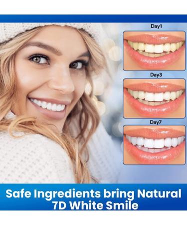 7D Mint Teeth Whitening Strips - 30 Minute Oral Yellow Stain Remover | 14 Pieces 7 Pairs for Bright White Smile | International Shipping - Buy Online on GoSupps.com