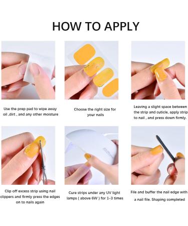 Salon-Quality Pink Gradient Gel Nail Strips 36PCS | Long Lasting & Easy to Apply | Works with UV Nail Lamps | Includes Prep Pads, Nail File & Wooden Stick - Buy Online on GoSupps.com