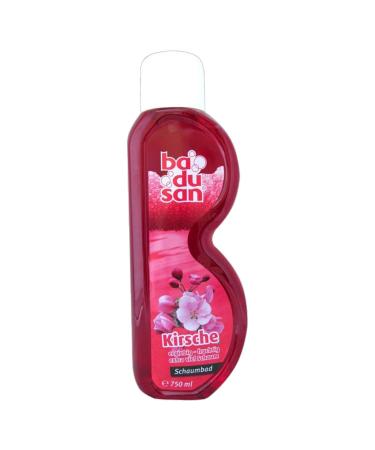 Pack of 6 badusan bubble bath cherry 6 x 750 ml bath additive care bath body care cream bath