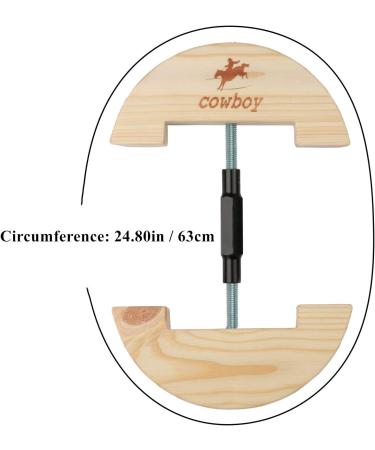 Adjustable Cowboy Hat Stretcher - Small Size 6 1/2 to 9 1/2 - Heavy Duty - Black - Buy Online on GoSupps.com