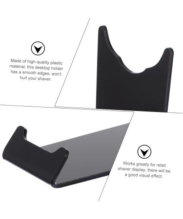 Minkissy Beard Knife Stand - Handmade Acrylic Razor Organizer for Men | Clear Shaving Stand | 11x8.5x4.5cm Black - International Shipping Available - Buy Online on GoSupps.com