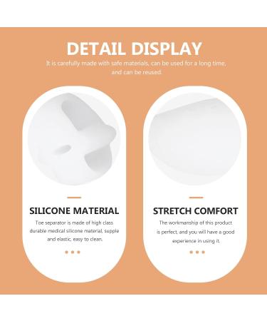 4 Pairs Silicone Toe Separator & Hammer Toe Corrector Set - Bunion Relief - Buy Online on GoSupps.com