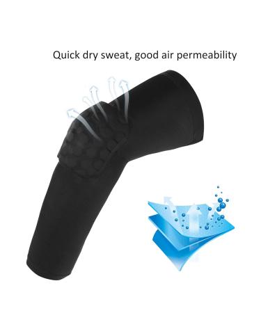 Kids Knee Pads - Black Nylon Breathable Support | Quick-Dry Sports Protection - Buy Online on GoSupps.com