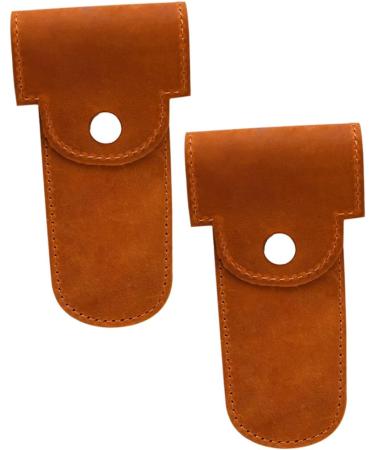 Angoily Leather Razor Case - 8 Stk Men's Razor Accessories & Protective Storage Bag - Buy Online on GoSupps.com