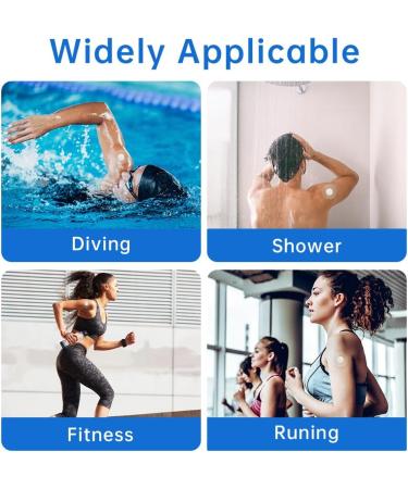 Acwoo Freestyle Libre 3 Plasters - 35 Waterproof & Skin-Friendly Patches for Swimming & Bathing | Transparent Self-Adhesive Libre Patch - Buy Online on GoSupps.com