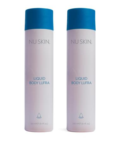 Nu Skin Liquid Body Lufra | Exfoliating and Face Moisturizer Body Wash For Skin Care | With Ground Walnut Shells Aloe Vera Glycerin | Wet skin with Water-work into lather-rinse | 8.4 Fl Oz | 2 Pack 8.4 Fl Oz (Pack of 2)