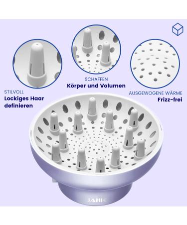 Buy Gihali Universal Hair Diffuser Attachment - Gold for Curly & Wavy Hair | Stable 4.4cm to 6.6cm | International Shipping Available - Buy Online on GoSupps.com