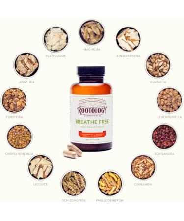 Rootology Breathe Free - Natural Nasal & Sinus Relief - 120 Capsules - Buy Online on GoSupps.com