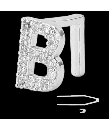 Shop Hip-Hop Teeth - Individual English Letter B Silver Halloween Tooth Accessories & Ornaments - Buy Online on GoSupps.com