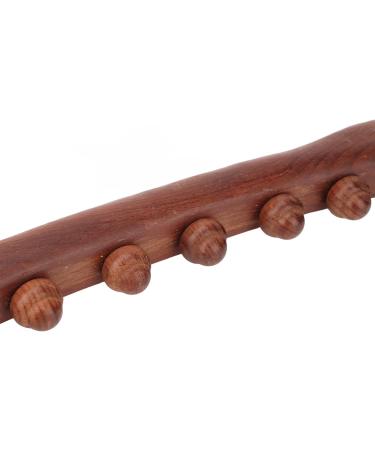 Premium Wooden Gua Sha Massage Tools - 8 Pearl Roller & Curved Stick for Fatigue Relief & Contouring - Buy Online on GoSupps.com