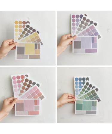 16 Sheet Dots & Square Sticker Colorful Decorative Adhesive Sticker  Decoration Labels for Arts  DIY Crafts  Album  Bullet Journal Supplies  Planner  Scrapbook  Card/Gift Wrapping (Four Theme Colors) Dots&Square - Buy Online on GoSupps.com