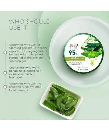 ORIGINAL Non-Sticky Transparent 3 in 1 Aloe Fresh Soothing gel for Skin Body and Hair |Reduces Dark Spots and Acne 300ml - Buy Online on GoSupps.com