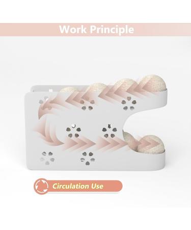 WDT Tool Magnetic Dryer Ball Holder for Laundry Room Automatic Dryer Balls Roller Chute Container & Organizer Dryer Ball Dispenser for Storage White Dryer Ball Basket (No Balls) - Buy Online on GoSupps.com