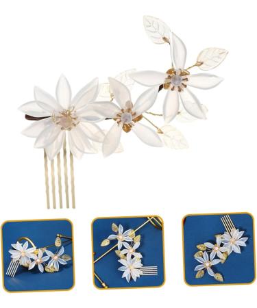 DOITOOL bridal comb girl decorate vintage hair accessories New Chinese style crystal hair comb bride cheongsam Hair up flower girl crystal bridal hair comb alloy headgear pearl wedding - Buy Online on GoSupps.com