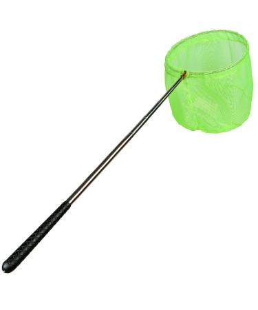 RESTCLOUD Bait Net and Fishing Landing Net with Telescoping Pole Handle Extends to 59 inches Green