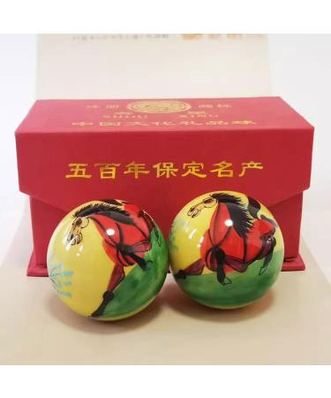 Unbit Baoding Balls - Stress Relief & Relaxation Therapy | Chinese Fitness Finger Exercise Stress Balls (Color: C) - Buy Online on GoSupps.com