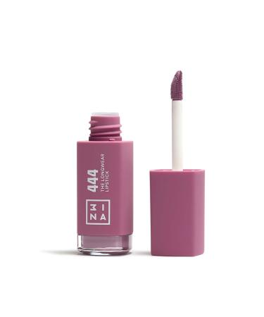 3ina make -up - The Longwear Lipstick 444 - Lilac lipstick - Matte lipstick with hyaluronic acid - Long -lasting highly pigmented liquid lipstick - vegan - cruples free
