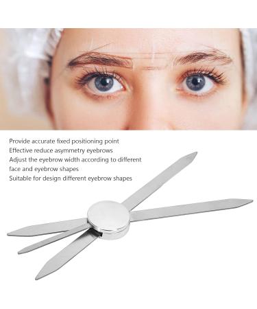 Eyebrow Makeup Ruler Eyebrow Mapping Ruler Eyebrow Stencil Ruler Stainless Steel 3 Point Positioning Eyebrow Makeup Ruler for Microblading Silver - Buy Online on GoSupps.com