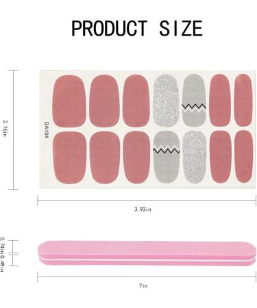 NICENEEDED 12 Sheets Nail Art Stickers Strips Self-Adhesive Full Wrap Nail Polish Stickers Manicure Decoration Kit With 1Pc Nail File For Women Girls Nail DIY(Style 3) - Buy Online on GoSupps.com