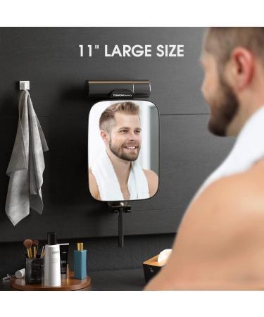 TOUCHBeauty 3X Magnification Shower Mirror with Razor Holder | 360 Swivel Bathroom Accessory | Men & Women | 11 Size | Version 2.0 | Black - Buy Online on GoSupps.com
