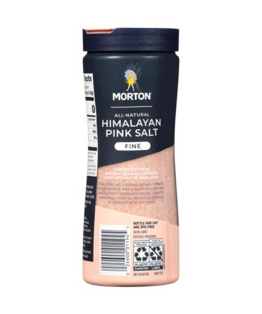 Morton All-Natural Himalayan Pink Salt Fine 17.6oz - 1.1lb (Pack of 1) - Buy Online on GoSupps.com