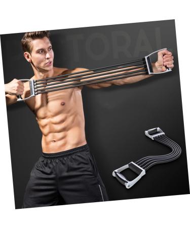1pc Puller Workout Resistance Band | Chest & Arm Expander | Ultimate Fitness Gym Straps for Men | Latex Exercise Cords with Handles - Buy Online on GoSupps.com