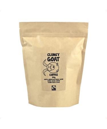 Clumsy Goat Fairtrade South American House Blend Whole Coffee Beans - 100% Arabica - Dark Roast