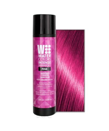 Watercolors Intense Color Depositing Sulfate Free Shampoo  Maintains & Enhances Hair Color ( INTENSE PINK 8.5 Fl Oz)