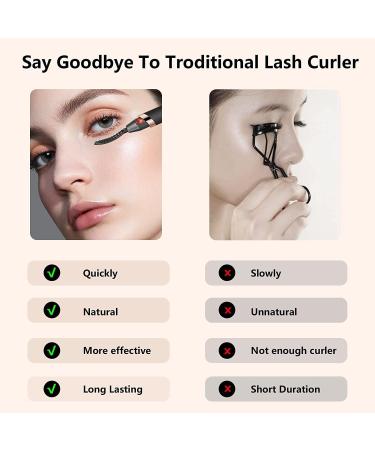 Harusi Heated Eyelash Curler - USB Rechargeable Electric Curler with Intelligent Temperature Control for Quick, Long-Lasting Results - Buy Online on GoSupps.com
