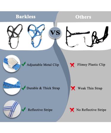 Barkeless Dog Collar - No Pulling Soft Halter for Medium & Large Dogs | Strong Training Solution with Safety Clip - Buy Online on GoSupps.com