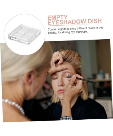 NOLITOY 40 Pcs Boxes Eye Shadow Box Highlighters Irish Accessories for Women Empty Eyeshadow Pallets Palette 6x6cmx4pcs Transparentx4pcs - Buy Online on GoSupps.com