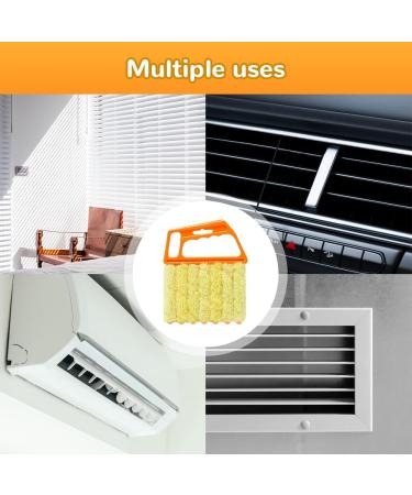 4 PCS Blind Cleaner Tool Window Blind Cleaner Duster Tool 7 Fingers Dusting Cleaner Mini Blind Duster Brush for Wood Blinds Air Conditioner Vents Fans Car Vents Dust Dirt Cleaning (A) - Buy Online on GoSupps.com